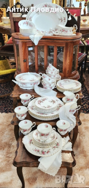 Порцеланов сервиз Royal Albert – Lavender Rose, 59 части, снимка 1