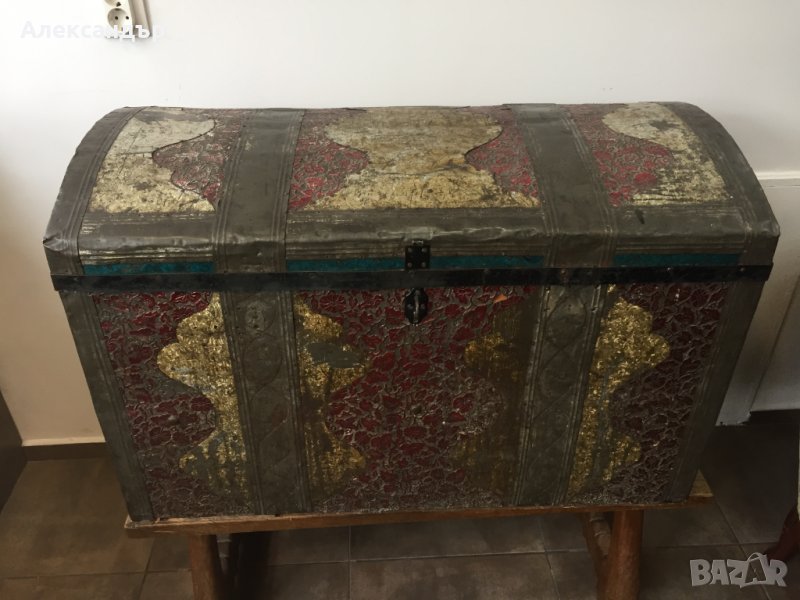 Стар дървен сандък №3019, снимка 1