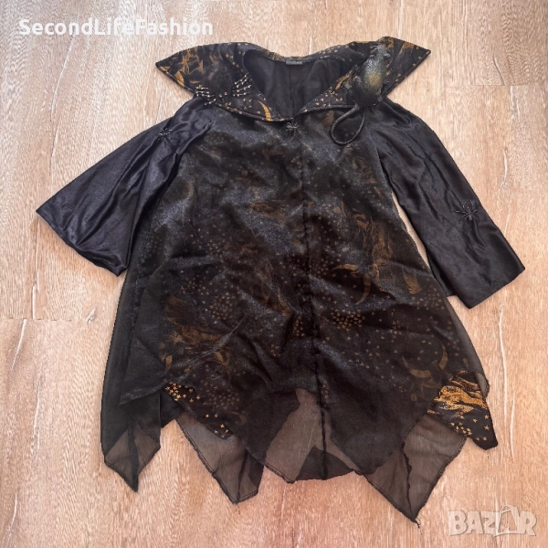 Дамски Хелоуин костюм на вещица с мишка и паяци , снимка 1