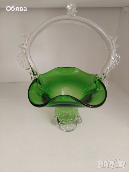 Красива италианска фруктиера Murano, снимка 1