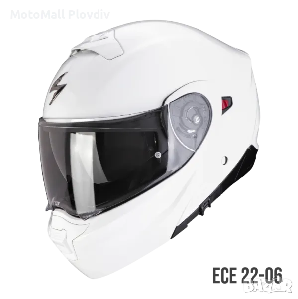 SCORPION EXO-930 EVO SOLID White МОДУЛНА ВИСОК КЛАС , снимка 1
