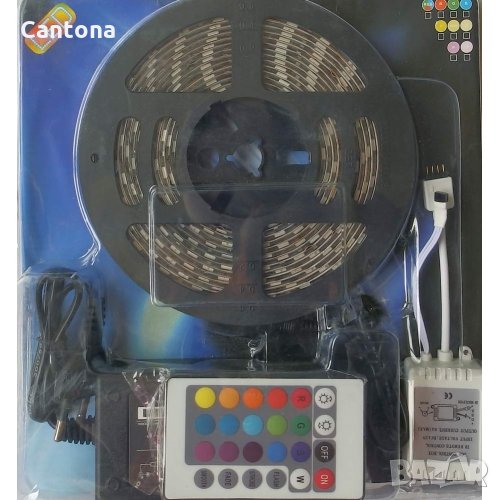 5 метра LED лента RGB МНОГОЦВЕТНА - 4 цвята в 1 диод, снимка 1