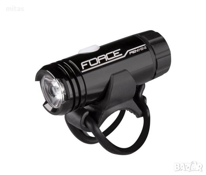 Предна LED светлина за велосипед фар PEN MINI 150LM USB, черна, снимка 1
