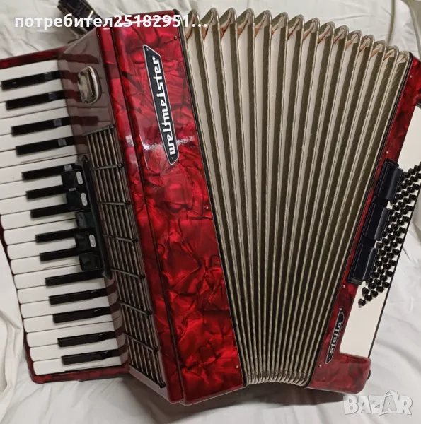 Акордеон 60баса WELTMEISTER stela , снимка 1