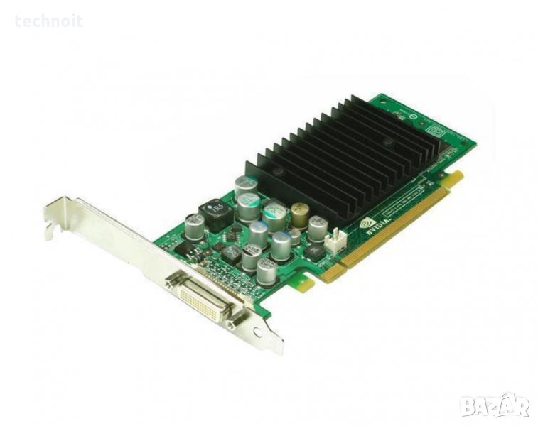Nvidia 128MB PCI Express Video Graphics Card DMS-59Connector Mfr P/N E-G012-05-1586 DMS-59 КЪМ 2хVGA, снимка 1