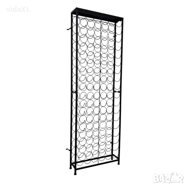 vidaXL Метална стойка за вино, за 108 бутилки（SKU:241598）, снимка 1