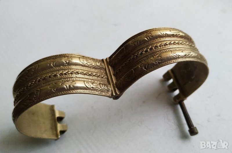 Възрожденска сребърна гривна / сачан /, снимка 1