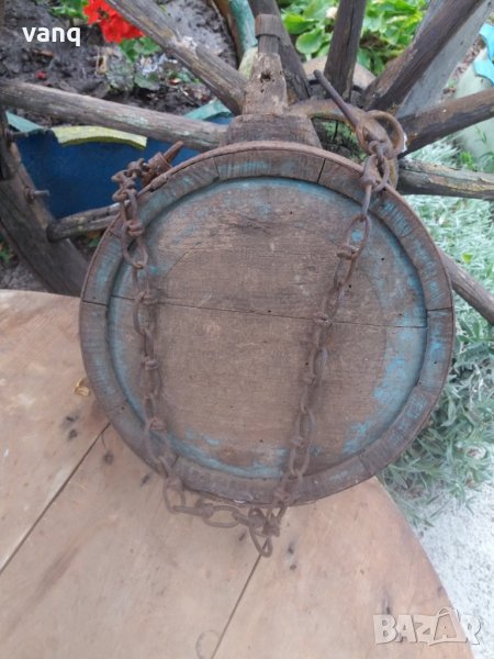 Стар бъкел буре,бъклица с дръжка, снимка 1
