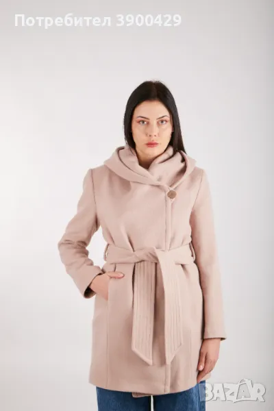 Дамско Палто Dacota coat - Нюд, снимка 1