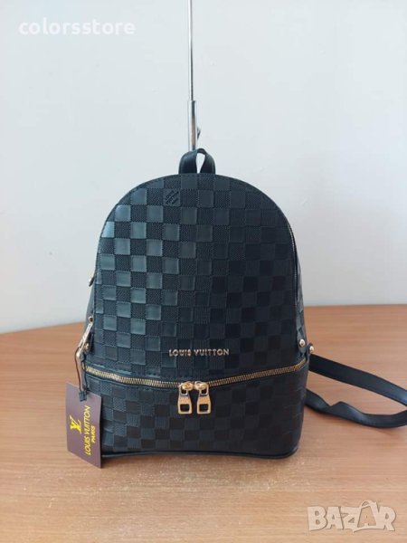 Луксозна Черна раница  Louis Vuitton код Br101, снимка 1