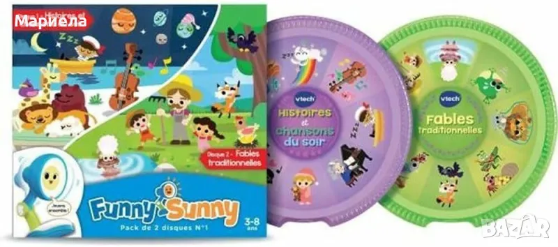 VTech - Funny Sunny, Refill Pack No. 1, 2 slices, evening stories and song Deutsch, снимка 1