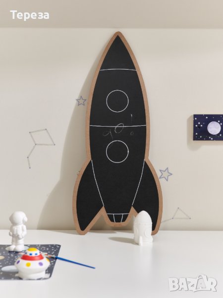 🆕Черна дъска за стена - РАКЕТА, снимка 1
