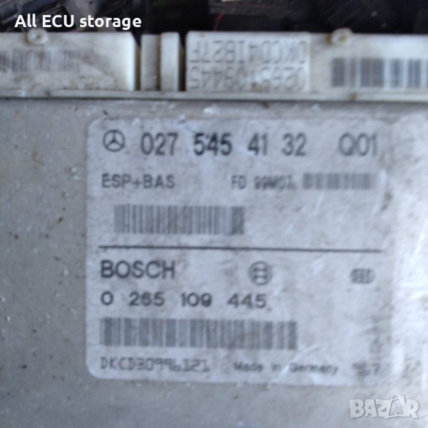 ABS, ESP модул за MERCEDES A-CLASS W168  BOSCH   0 265 109 445, , снимка 1