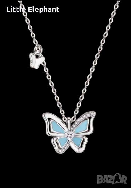 Колие пеперуда,колекция"Wedding jewelry"/ново, снимка 1