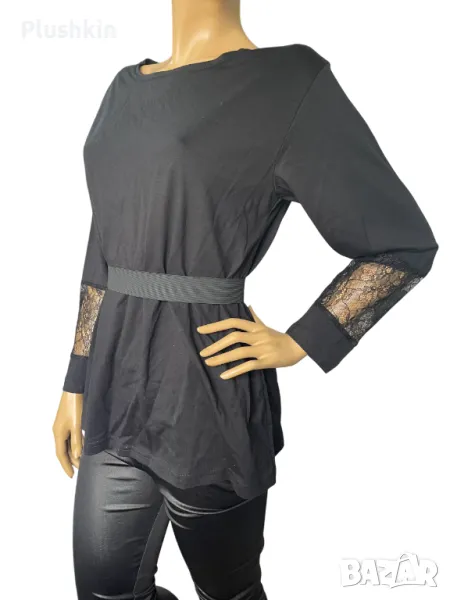 Дамска туника с колан - нова памук, снимка 1