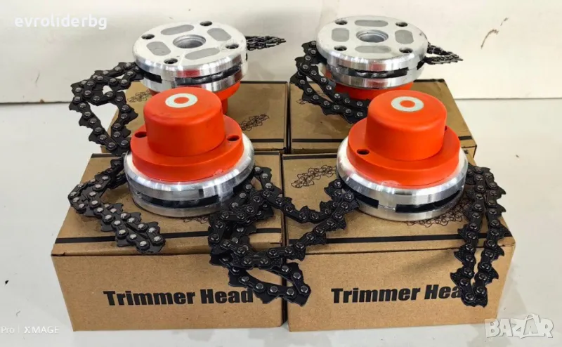 ШОК ЦЕНА!!! УНИВЕРСАЛНА МЕТАЛНА ГЛАВА С ВЕРИГА ЗА ТРИМЕРИ., снимка 1