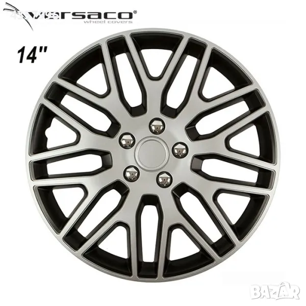 Тасове за джанти 14'' Versaco Dakar NC Silver/Black, снимка 1