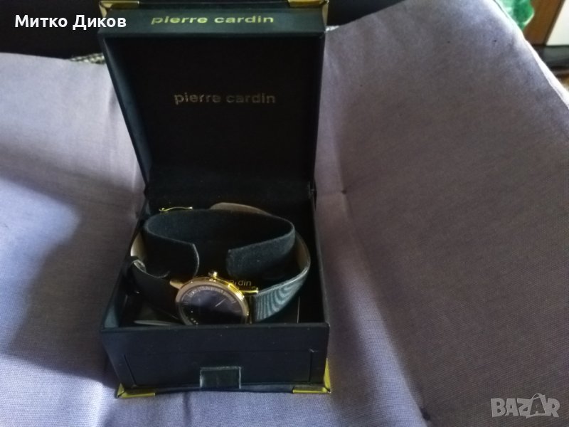 Рierre cardin 2848 часовник дизайнерски с камъни вътре нов в кутия 3бара водоустойчив оригинален, снимка 1