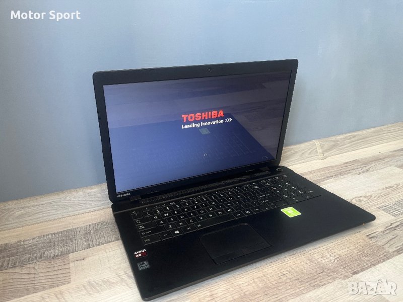 Лаптоп Toshiba 8RAM/AMD A8/Raden 1GB/750GB/17.3Инча., снимка 1