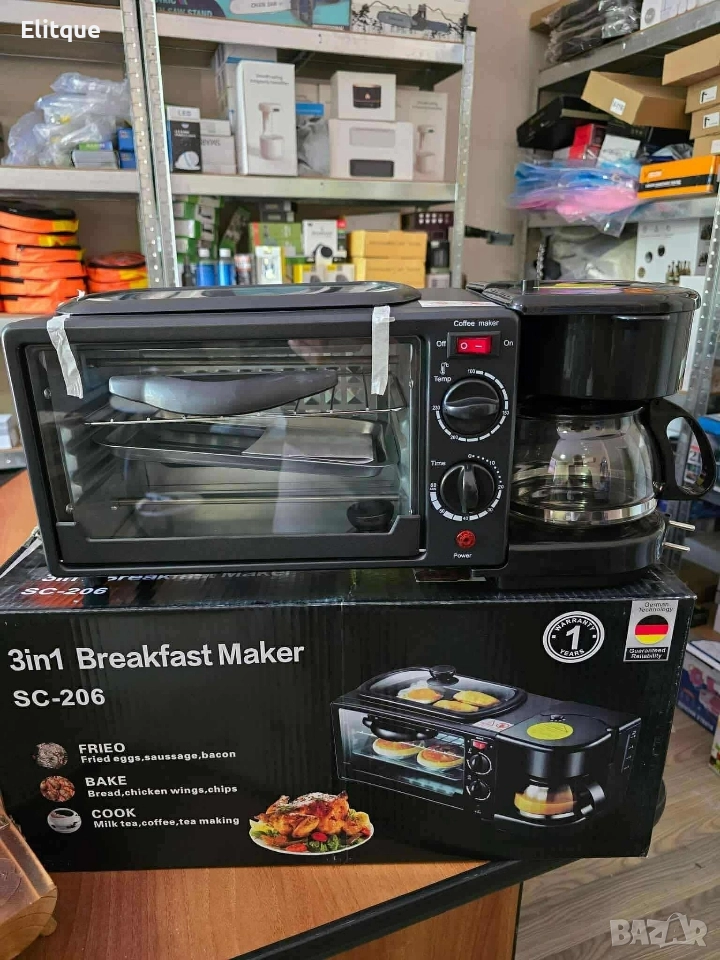 Многофункционална кухненска печка 3в1 – Тостер, Фурна и Кафемашина, снимка 1