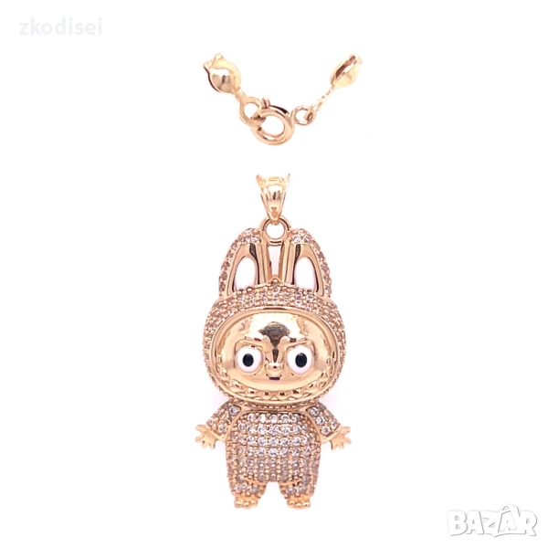 Златнo колие 6,40гр. 39,0см. 14кр. проба:585 модел:33621-6, снимка 1