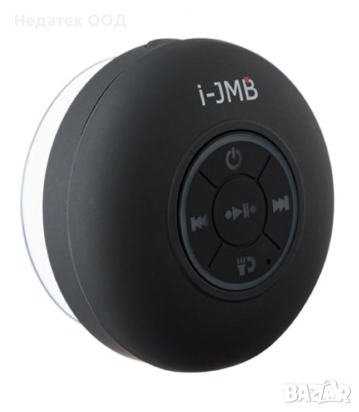 Bluetooth тонколона, водоустойчива, 3W с LED светлина, вендуза, 9cm, снимка 1