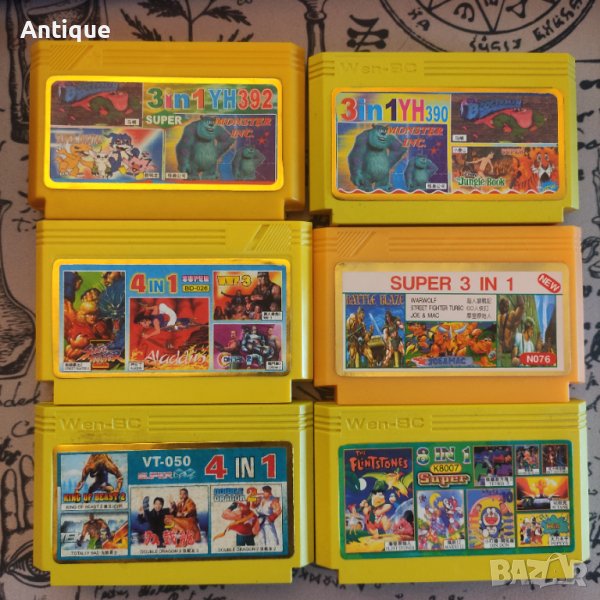 Сборни касетки за NES 8-bit с няколко игри, снимка 1