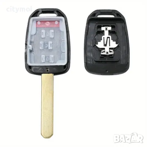 Kутийка за ключ с 3 бутона и острие HON66 за Honda Accord, Civic, City Fit, CR-V, HR-V, XR-V, снимка 2 - Аксесоари и консумативи - 49214958