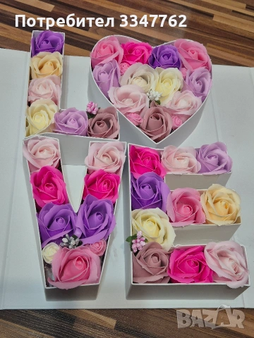 Кутия с рози 