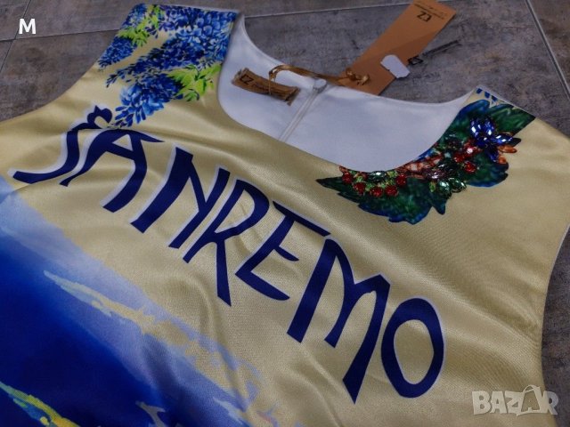 Нова луксозна рокля SANREMO с кристали на намаление, снимка 5 - Рокли - 28880325