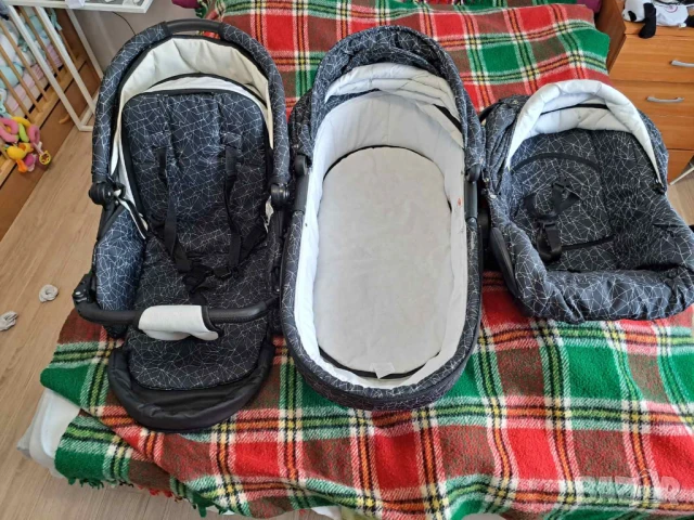 Бебешка количка 3в1 (3 в 1), Zarra Adbor, снимка 8 - Детски колички - 51342054