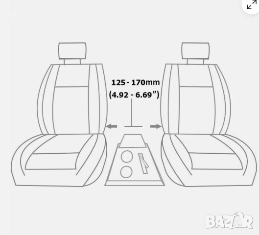 Rex carbon + 3G 48007 Универсален подлакътник за автомобили, с поставка за чаша,  черен с карбон, снимка 9 - Аксесоари и консумативи - 51545795