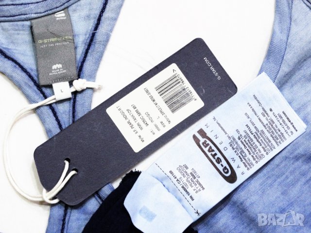 Нов! G-Star SF Pearl Indigo Tanktop Дамски Топ Размер M/L, снимка 7 - Потници - 35345401