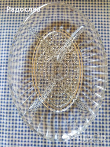 стъклени плата за сервиране, снимка 3 - Чинии - 32537904