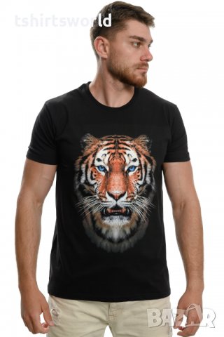 Нова мъжка тениска с дигитален печат Тигър, снимка 5 - Тениски - 29888475