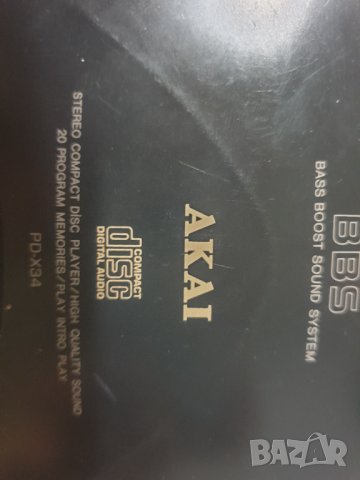 Stereo comact disc player / Дискмен Akai PD-X34 Работи. В много добро състояние. Има слушалки., снимка 11 - MP3 и MP4 плеъри - 32799361