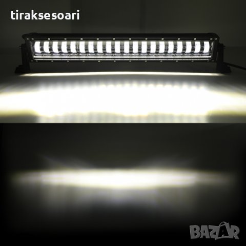 9D 63 СМ 400W Off-Road LED BAR с лупи Hi/Lo Къси и Дълги Светлини, снимка 4 - Аксесоари и консумативи - 43700328