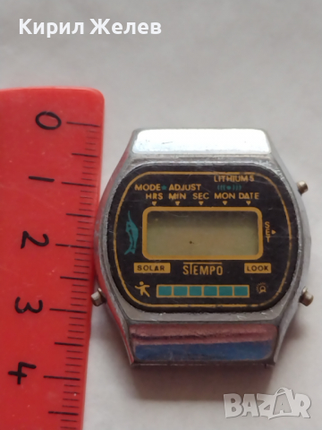 Ретро часовник с Солар STEMPO стар рядък модел за колекционери - 27012, снимка 6 - Антикварни и старинни предмети - 36527375