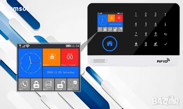 GSM, WiFi интелигентна алармена система за дом, офис, магазин, вила, апартамент, снимка 4 - Друга електроника - 47533219