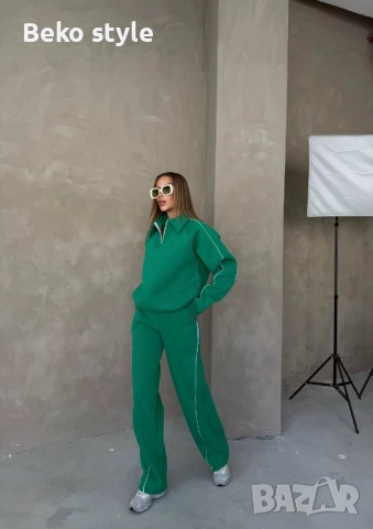 Ватиран екип в Зелено Кафяво и Черно, снимка 3 - Спортни екипи - 52508089