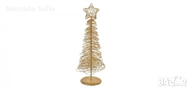 Коледна декоративна елха, Метална, 40см