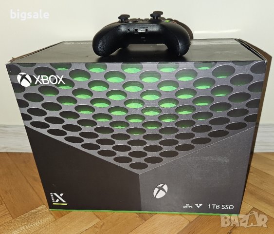 XBOX Series X 1TB SSD перфектна Х бокс 1ТБ конзола с диск и джойстик, снимка 4 - Xbox конзоли - 43383001