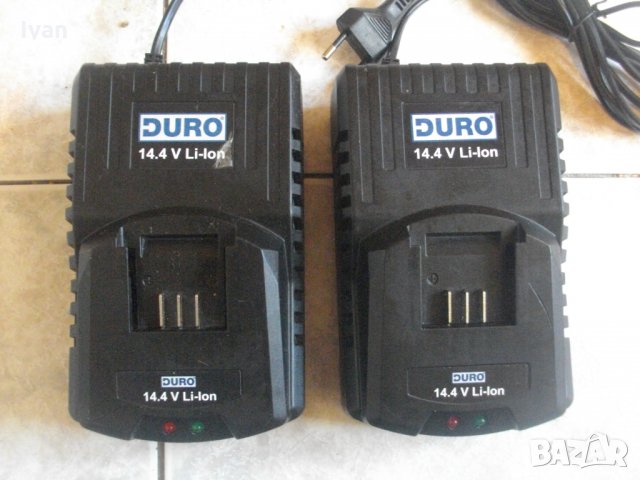 Duro 14,4V-Li-ion-Ново Немско Зарядно-Литий-Йон-Тип Шейна-Дуро, снимка 4 - Винтоверти - 33302936
