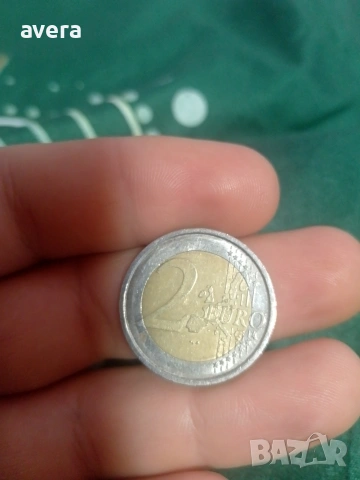монета от две евро , снимка 2 - Нумизматика и бонистика - 53407446