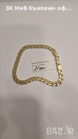 Златна Гривна 11.04гр 06423-25/2, снимка 2 - Гривни - 52886489