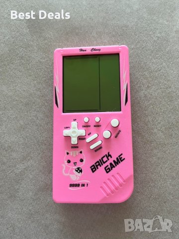 Brick game - електронна игра за деца - редене на тухлички- розова - нова