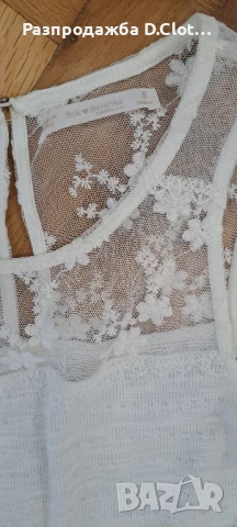 лот широк панталон с бял топ дантела, снимка 5 - Панталони - 50573136