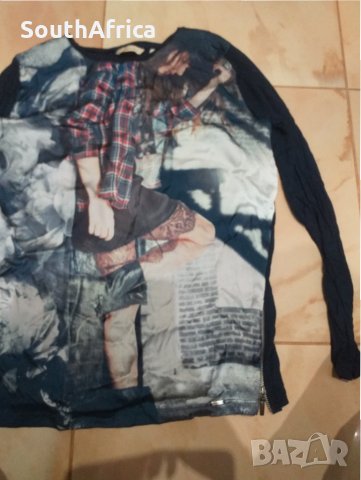 Блуза с дълъг ръкав-интересна!, снимка 3 - Блузи с дълъг ръкав и пуловери - 32363891