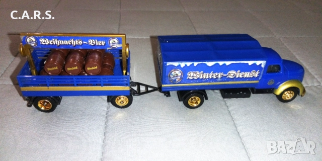 Метални камиони с ремарке Mercedez Benz Actros, MAN...., снимка 11 - Колекции - 52255717