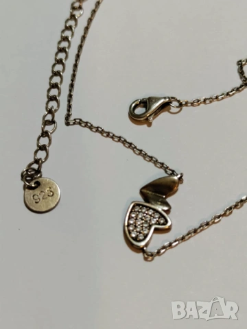 Сребърно колие, снимка 2 - Колиета, медальони, синджири - 53463678